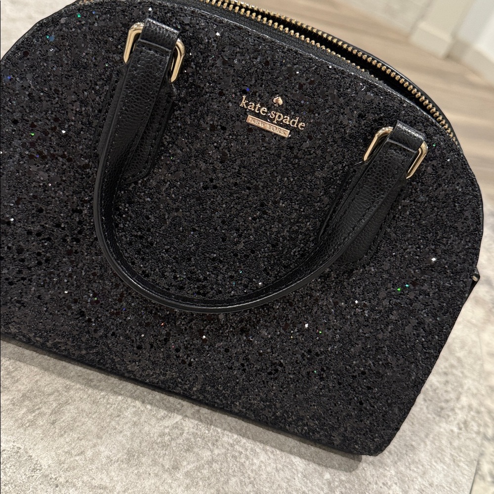 Kate Spade Black Sparkle Reiley Bag - Picture 8 of 8